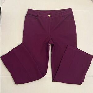ST.JOHN BLACK LABEL PURPLE WOMENS PANTS SIZE 10